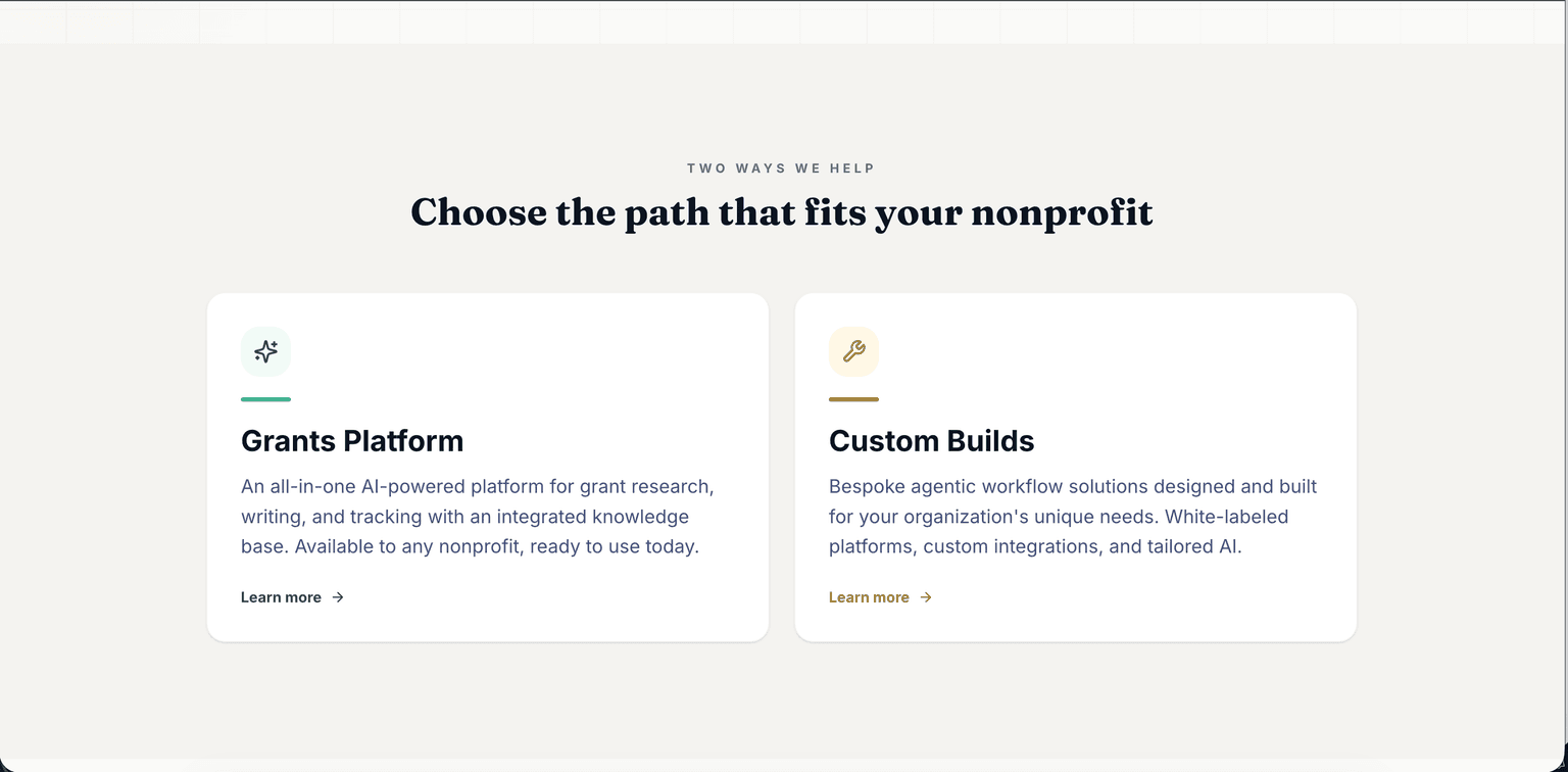Grants platform overview