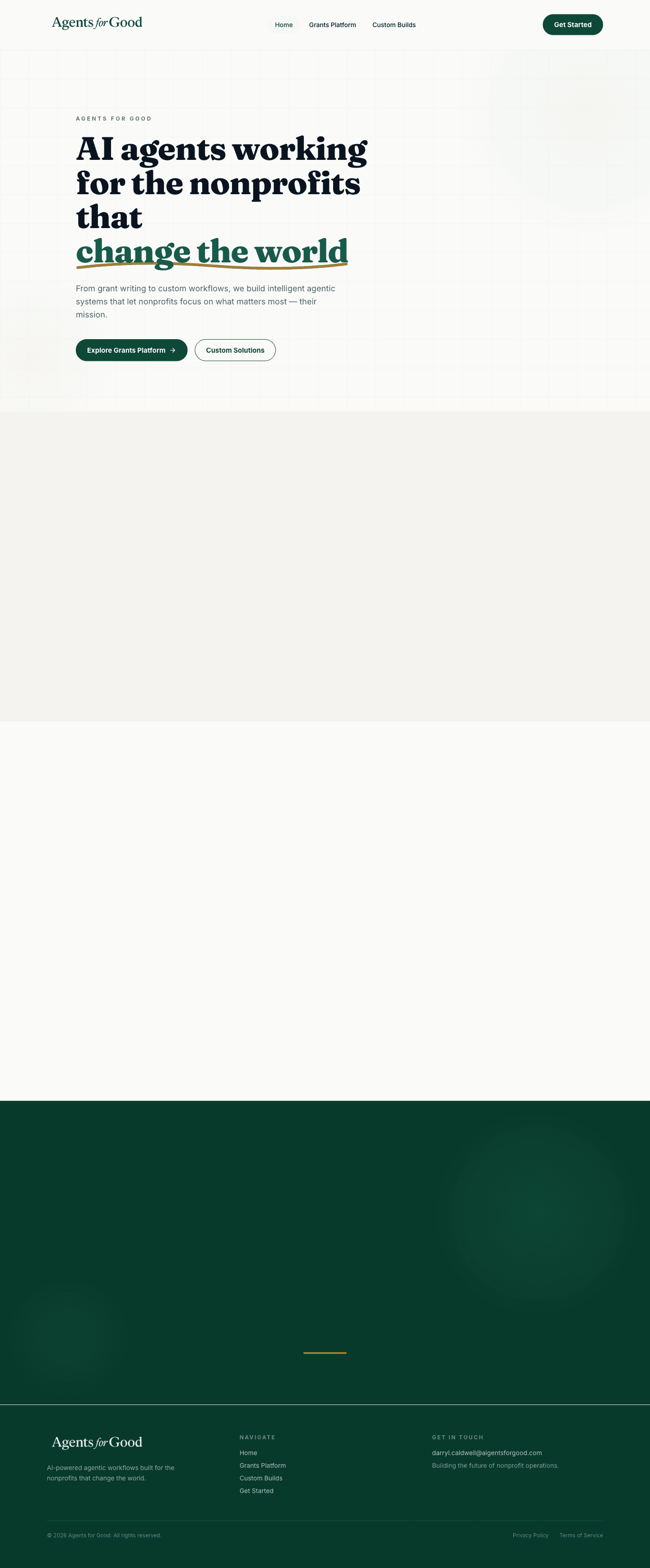 Agents for Good website