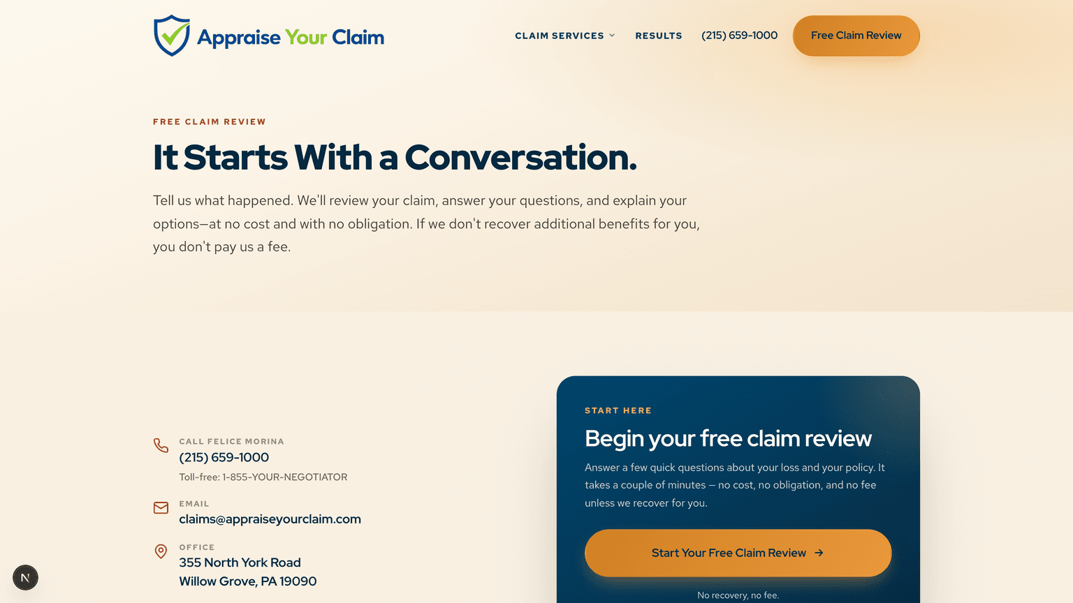Free claim review