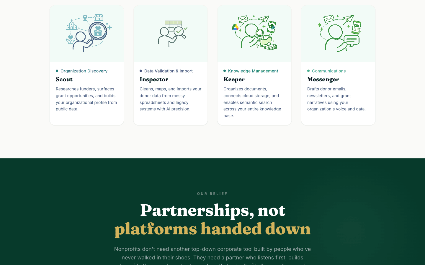 NonprofitOS dashboard