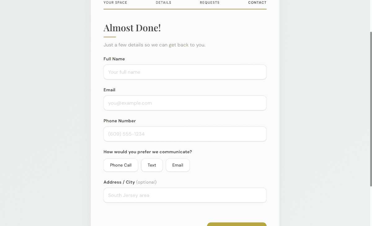 Step 4 — Contact information
