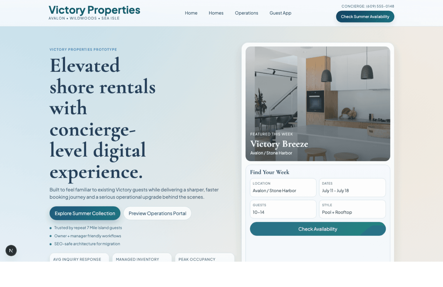 Victory Properties app prototype